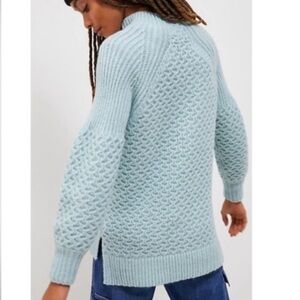 Anthropologie Light Blue Cowl Neck Sweater